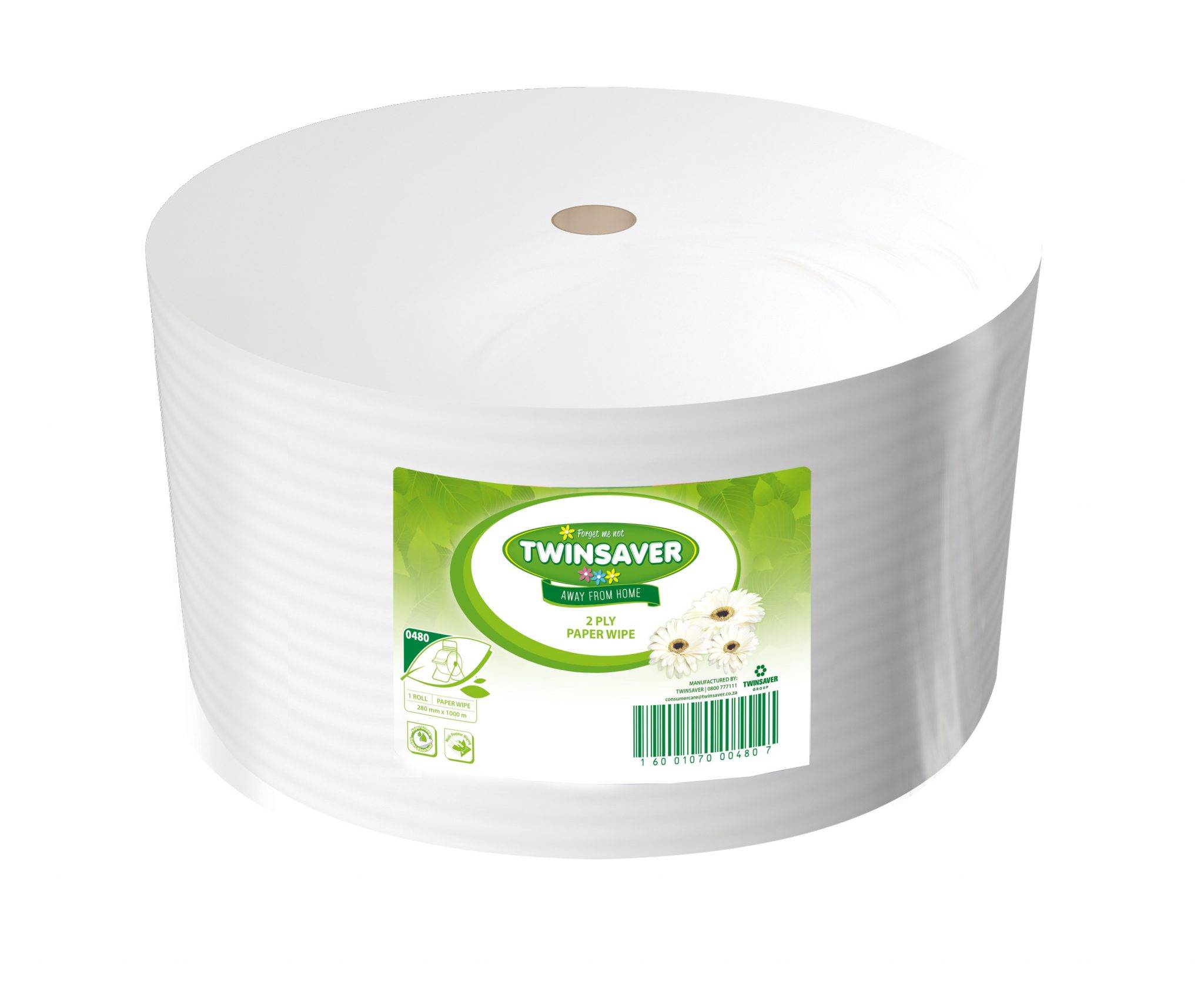 2Ply Paper Wipe TS0480 Hygiene Disposables