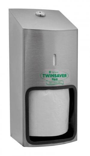 Twinsaver Toilet roll 2 Silver - TS-0676